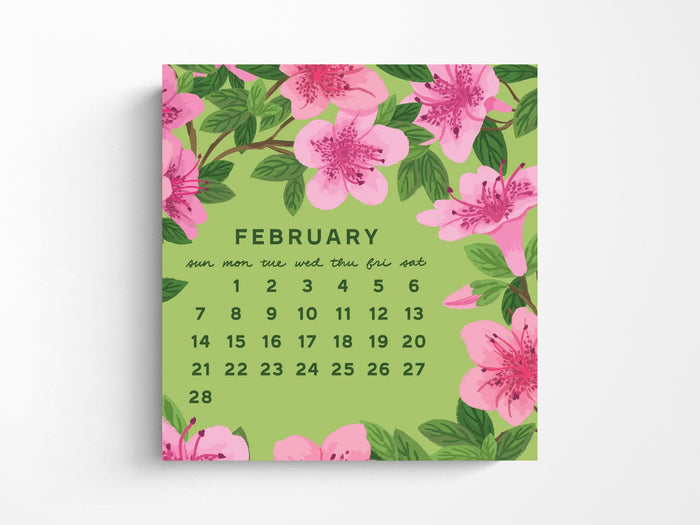 2027 Flower Power Mini Calendar