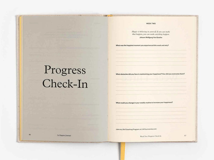 3X Happier Journal - Guided Mental Wellness Journal