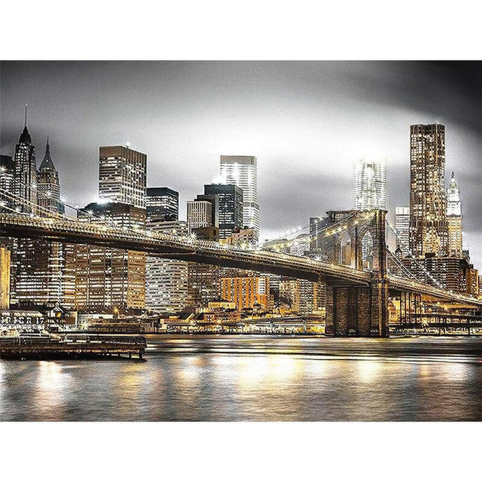 Beautiful City And Bridge Diamond Painting Diamond Art Kit