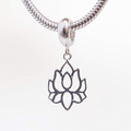 Berloque Flor de Lotus Prata 925