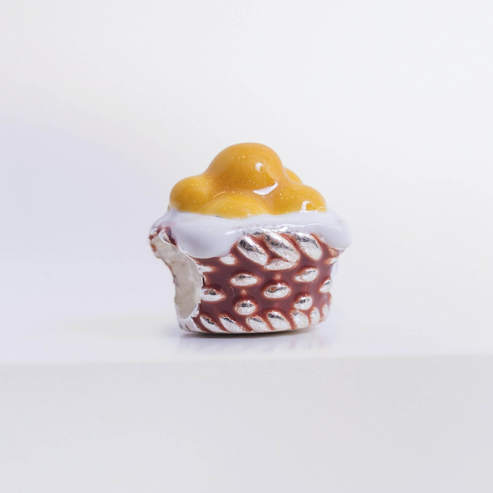 Berloque Pão de Queijo Prata 925