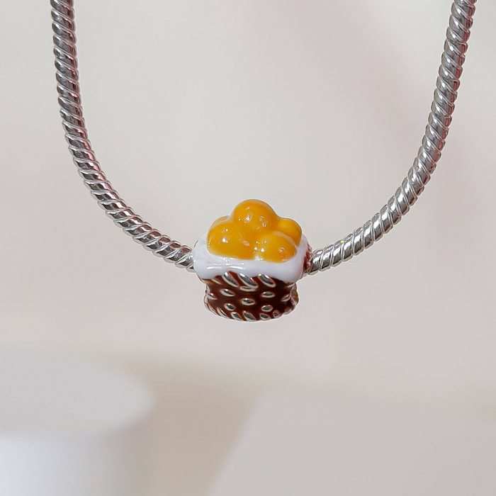 Berloque Pão de Queijo Prata 925