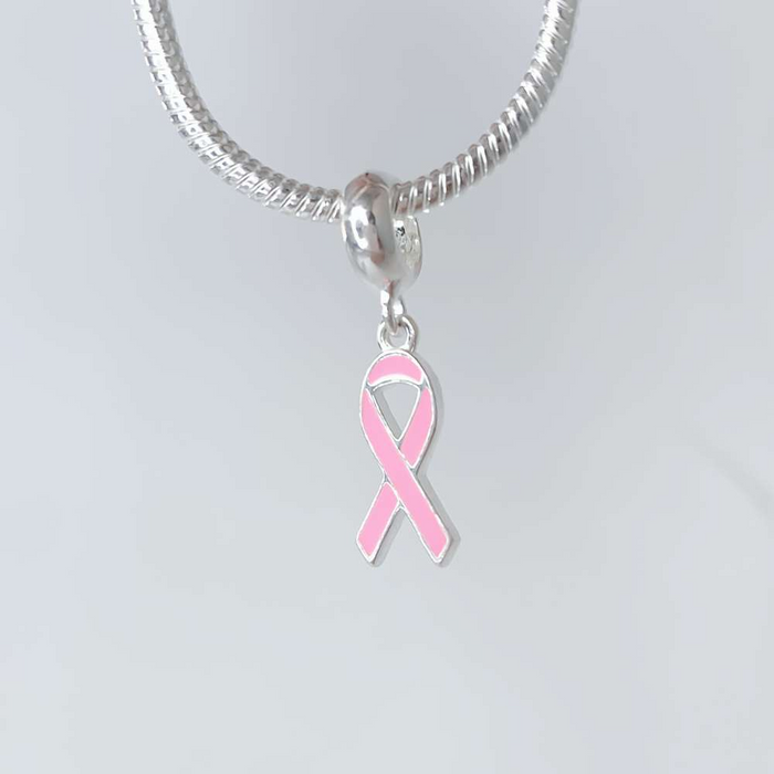Berloque Símbolo da Cura Rosa Prata 925