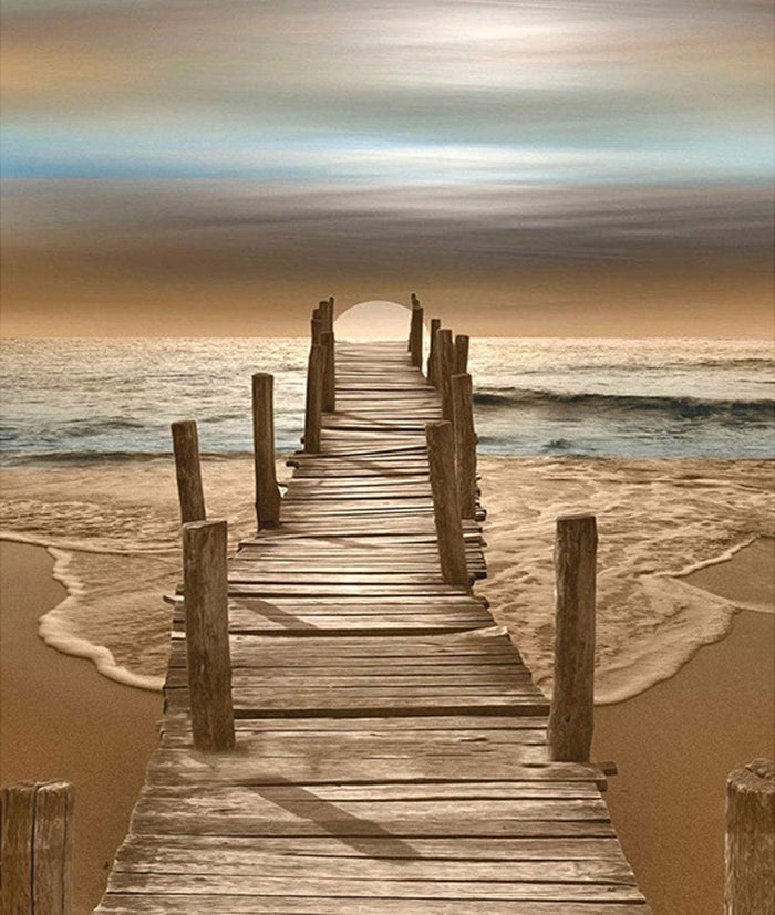 Bridge Beach Diamond Painting Diamond Art Kit