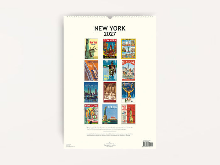Cavallini 2027 WALL Calendar - New York