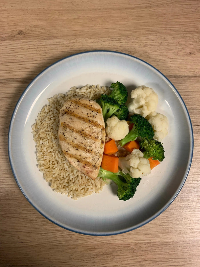 Chicken Breast, Brown Rice, Mixed Vegetables Meal Meal Prep Ottawa
