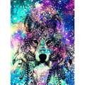 Colored Wolf Diamond Painting Diamond Art Kit