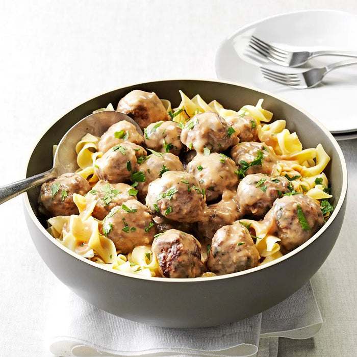 Creamy Demi-Glace Peppercorn Meatballs Meal Prep Ottawa