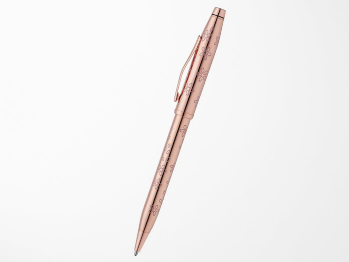 Cross Century Ballpoint Pen - Cherry Blossom Rose Gold Plated
