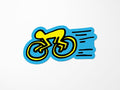 Cyclist By Keith Haring Vinyl Sticker