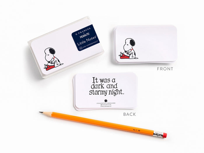E. Frances x Peanuts™ - Snoopy Typing Little Notes®