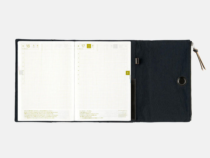 Hobonichi Techo A5 Cousin Cover - Tragen: Black