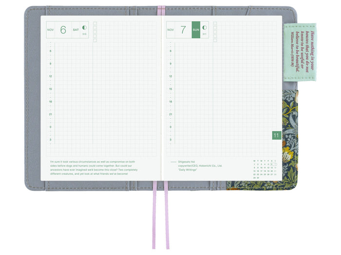 Hobonichi Techo A6 Original Cover - V&A Series: Strawberry Thief