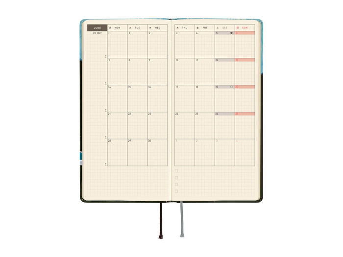 Hobonichi Techo Weeks 2027 - Hiroko Kubota: Meteor Shower in the Light Blue Forest