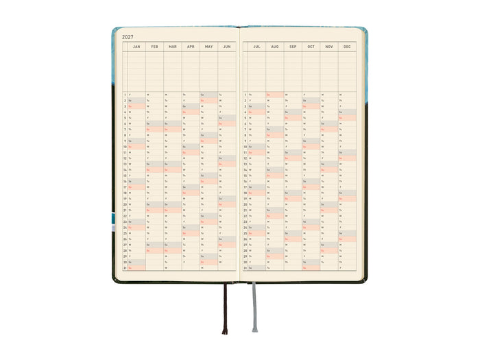 Hobonichi Techo Weeks 2027 - Hiroko Kubota: Meteor Shower in the Light Blue Forest