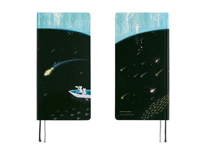 Hobonichi Techo Weeks 2027 - Hiroko Kubota: Meteor Shower in the Light Blue Forest