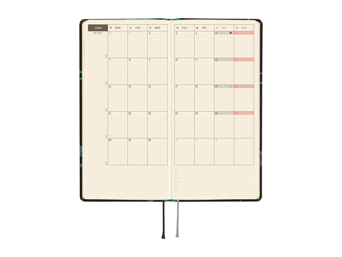 Hobonichi Techo Weeks 2027 - Natal Design: Lucky Swallow