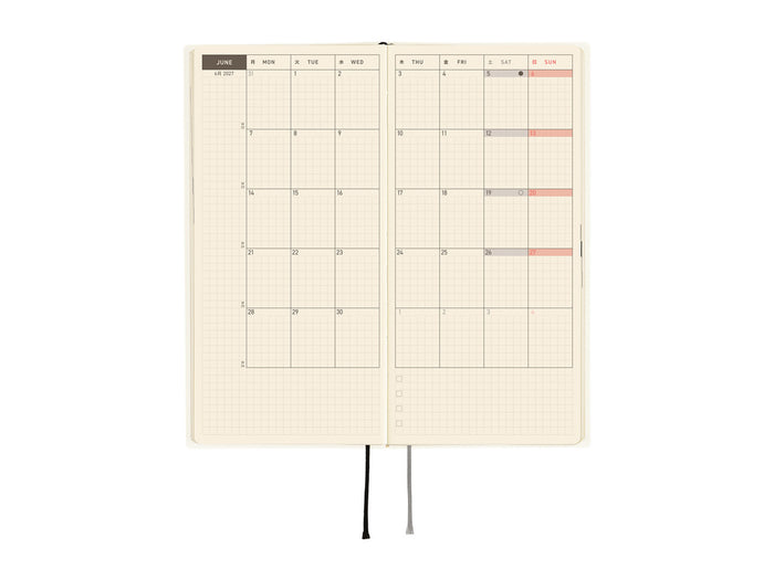 Hobonichi Techo Weeks 2027 - White Line: Ivory