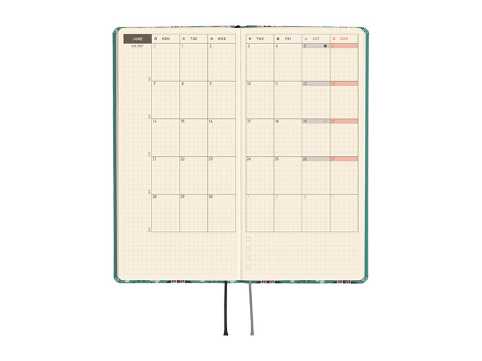 Hobonichi Techo Weeks 2027 - Yumi Kitagishi: White Cat Wallpaper