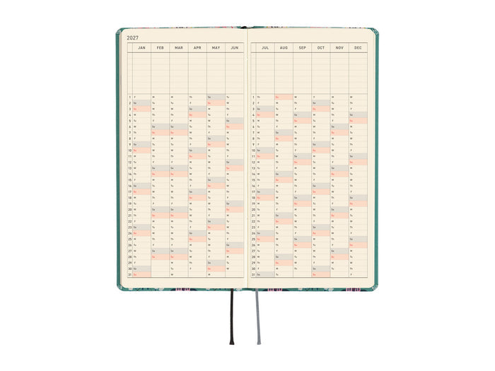 Hobonichi Techo Weeks 2027 - Yumi Kitagishi: White Cat Wallpaper