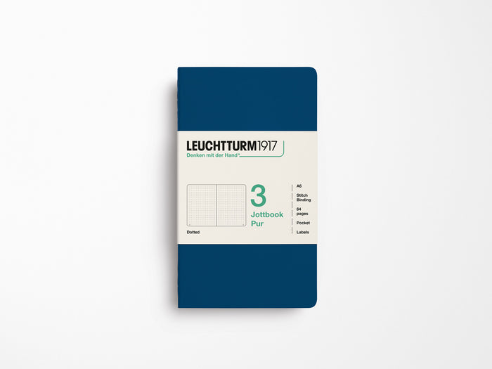 Leuchtturm 1917 Jottbook Pur Set of 3 - Indigo
