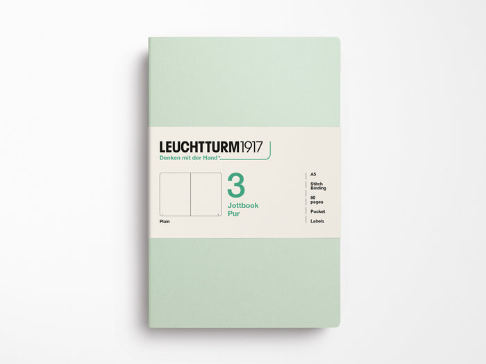 Leuchtturm 1917 Jottbook Pur Set of 3 - Mint Green