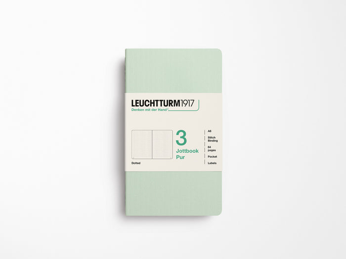 Leuchtturm 1917 Jottbook Pur Set of 3 - Mint Green