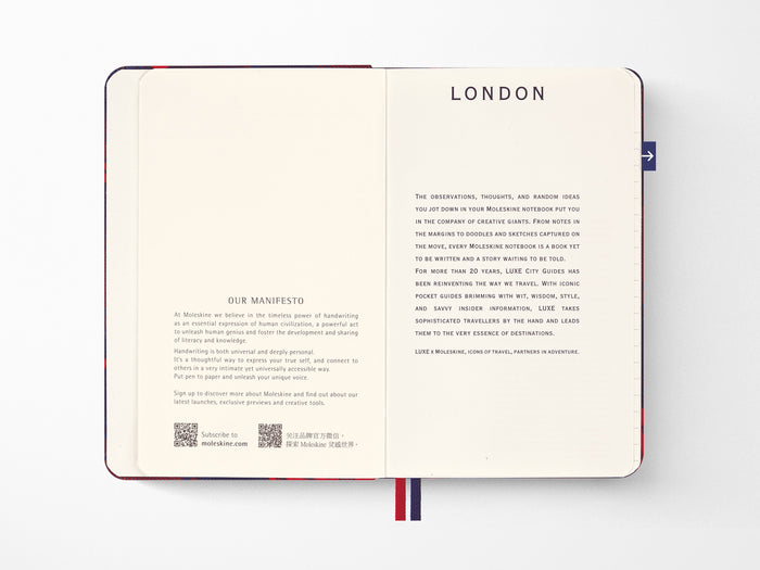 London Travel Guide LUXE x Moleskine