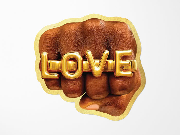 Love Fist Vinyl Sticker