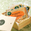 Mackenzie Scottish Smoked Salmon, Six 4 oz. Packs, Wooden Gift Crate