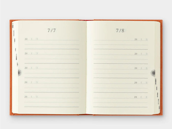Midori 5 Year Diary Mini Gate - Red