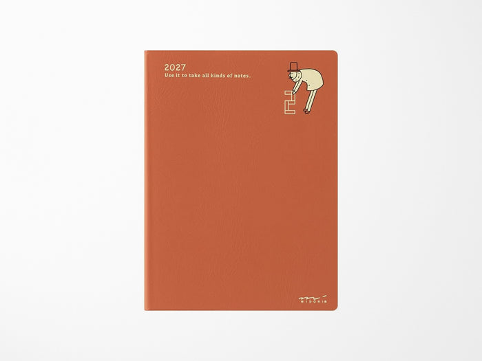 Midori Pocket Diary A6 Monthly Ojisan 2027