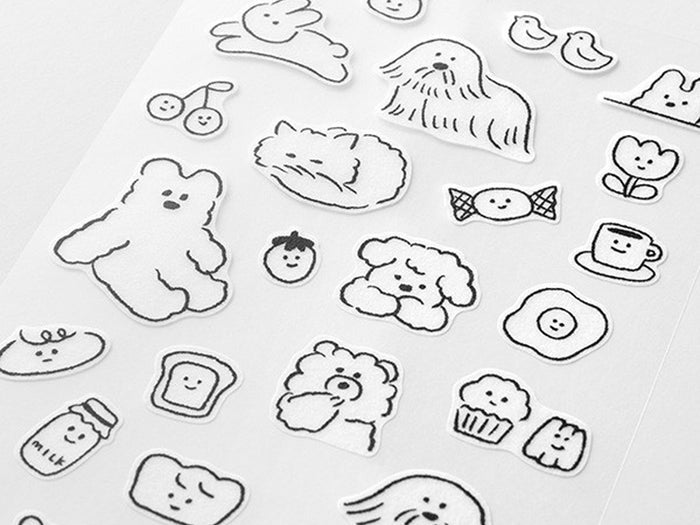 Midori Sticker Sheet Set of 2 Cute Motif