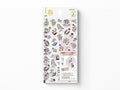Midori Sticker Sheet Set of 2 Monotone Flowers