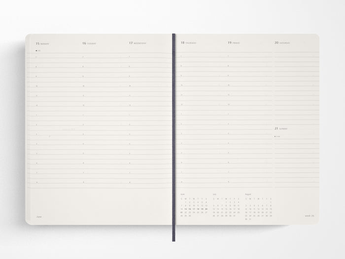 Moleskine 15 Month 2027 Weekly Planner - Sapphire Blue Soft Cover