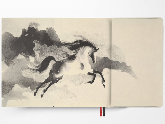 Moleskine Limited Edition Year of the Horse Notebook, White Fire Horse