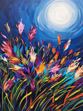 Moonlit Wildflower Meadow