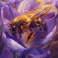 Morning Bee on Crocus