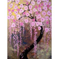 Pink Flower Tree Diamond Painting Diamond Art Kit