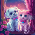 Puppy and Kitten Romance