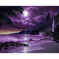 Purple Ocean Diamond Painting Diamond Art Kit