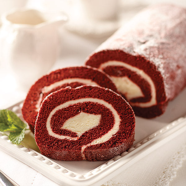 Red Velvet Swirl Cake Roll