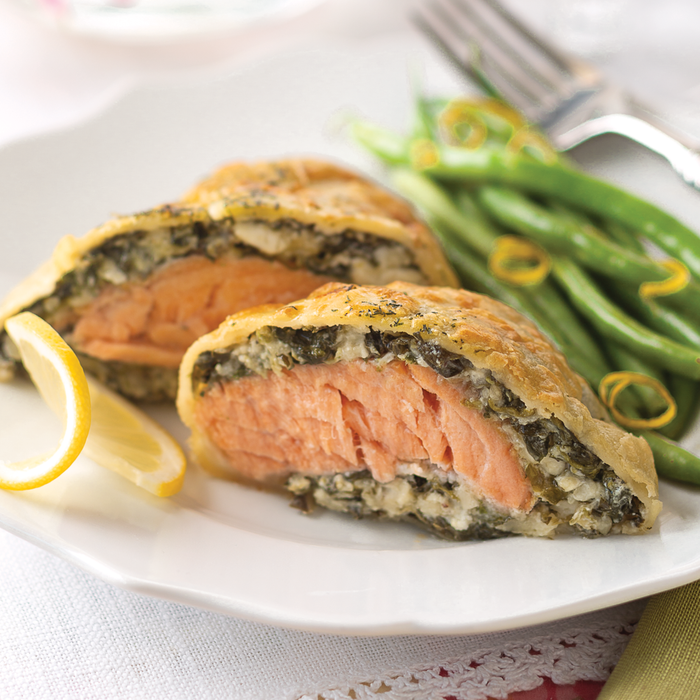 Salmon Wellington Dinner