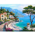 Seaside City close to the Ocean Diamond Painting Diamond Art Kit