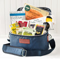 Simply Gourmet Gift Basket, featuring Mackenzie Scottish Smoked Salmon, cheese, crackers, olives, cookies, and more.