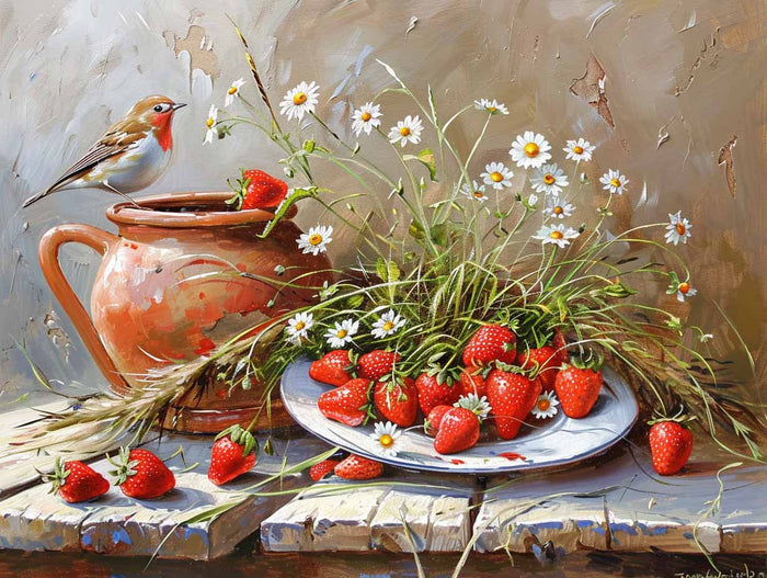 Strawberry Blossom - Diamond Painting Kit