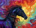 Swirling Fire Horse