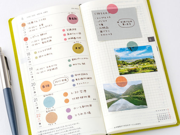 TSUKI no IRO Transparent Dot Stickers - 15mm